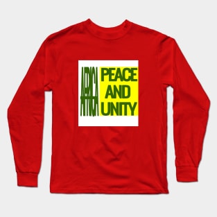 peace and unity africa Long Sleeve T-Shirt